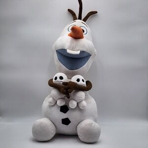Jumbo 24" OLAF‎ Disney Frozen W/ Snowgies Plush Snowman Large Plush Stuffed